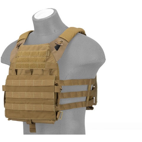 AMA Versatile Light Scout Airsoft Tactical Vest - COYOTE BROWN
