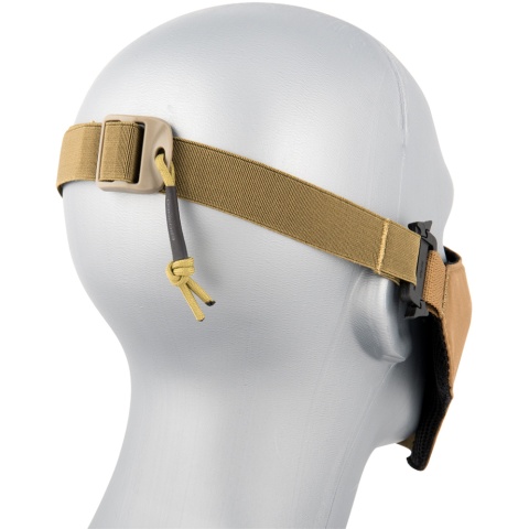 AMA Nylon PDW Mesh Mercenary Airsoft Half Mask - COYOTE BROWN