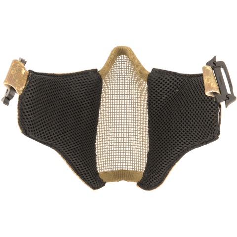AMA Nylon PDW Mesh Mercenary Airsoft Half Mask - COYOTE BROWN