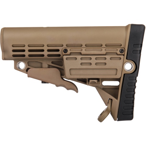 Airsoft Megastore Armory Polymer Collapsible Buttstock - DARK EARTH