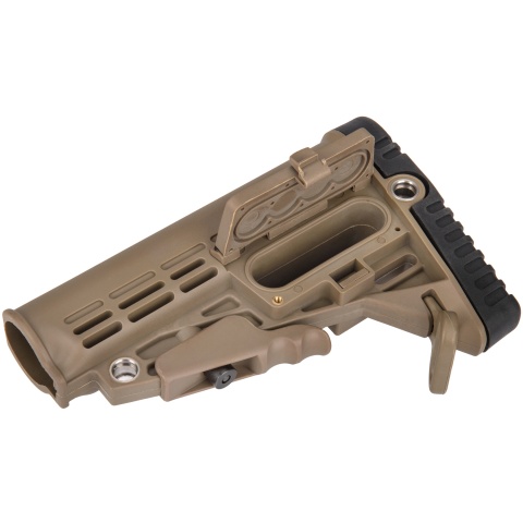 Airsoft Megastore Armory Polymer Collapsible Buttstock - DARK EARTH