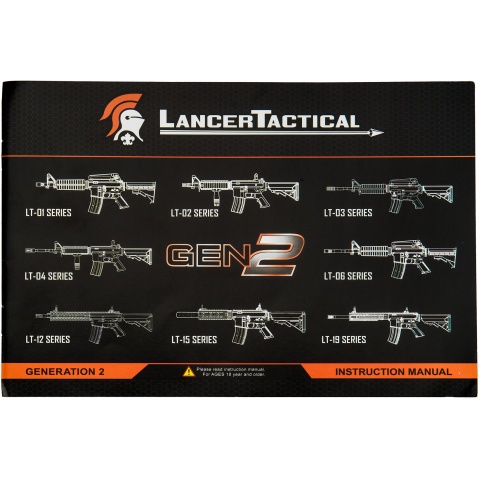 Lancer Tactical Gen 2 LT-03 Carbine Airsoft AEG Rifle (Color: Black)