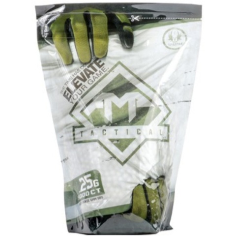 AMP Tactical Spartan 0.25G 6MM 5000 Round BBs - WHITE