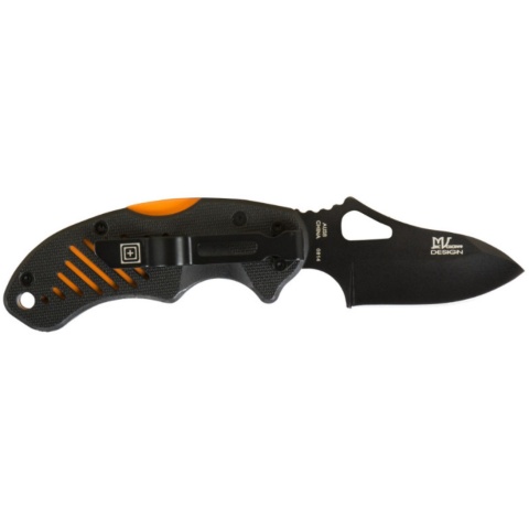 5.11 Tactical DTP AUS8 Skeleton Steel Knife - SCOPE ORANGE