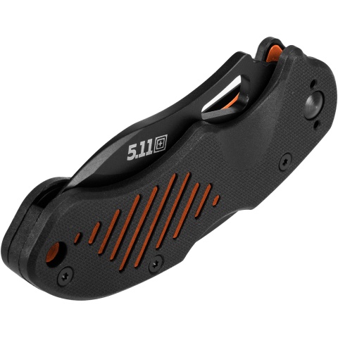 5.11 Tactical DTP AUS8 Skeleton Steel Knife - SCOPE ORANGE