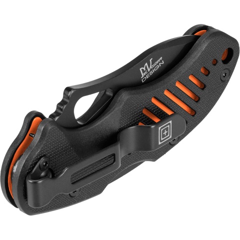5.11 Tactical DTP AUS8 Skeleton Steel Knife - SCOPE ORANGE