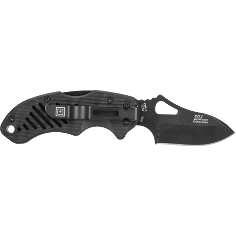 5.11 Tactical DTP AUS8 Skeleton Steel Knife - BLACK