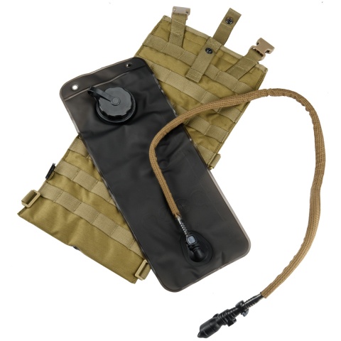 AMA Tactical Airsoft EG Style 2 Liter MOLLE Hydration Pouch - TAN