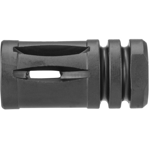 JG Works Aluminum AK47 EBB Airsoft 14mm CCW Flash Hider - BLACK