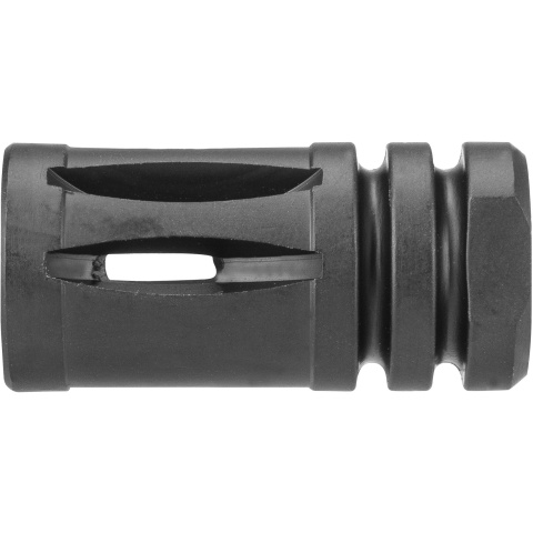 JG Works Aluminum M4 Carbine Airsoft 14mm CCW Flash Hider - BLACK
