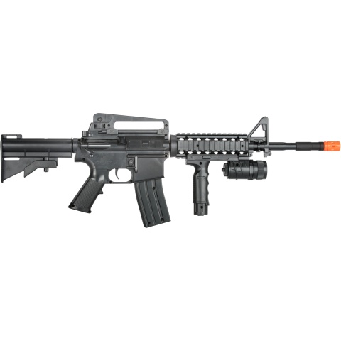 UK Arms Airsoft Spring Powered M16 Rifle - BLACK