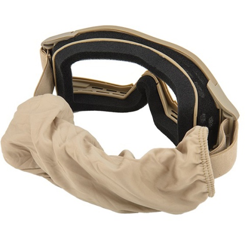 Lancer Tactical Airsoft Polycarbonate Safety Lens Goggles w/ UV400 Lens - TAN