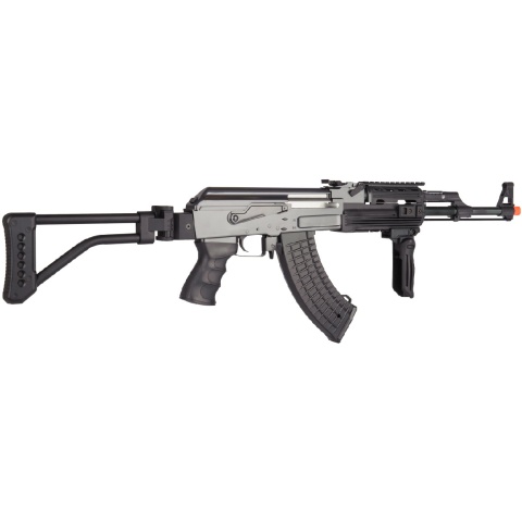 JG Tactical Version Jing Gong AK47 AEG Airsoft Rifle w/ Folding Stock - BLACK