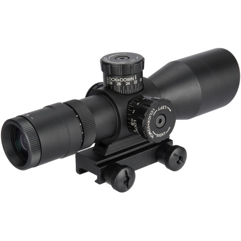 Aim Sports Titan Dual 3-9X40mm Rifle Scope w/ 3/4 Reticle - BLACK