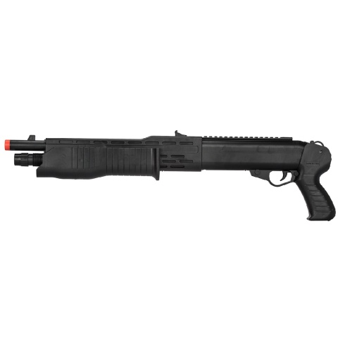 UK Arms Tactical Airsoft Spring Shotgun in Poly Bag - BLACK