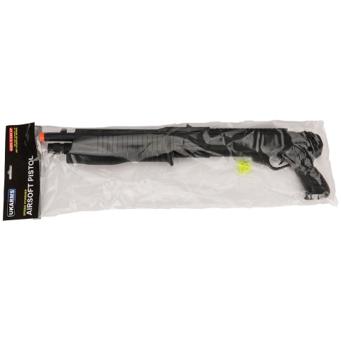 UK Arms Tactical Airsoft Spring Shotgun in Poly Bag - BLACK