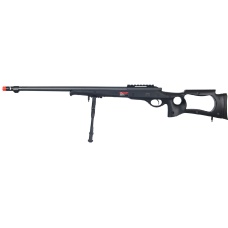 Wellfire Bolt Action Rifle w/ Fluted Barrel & Bipod - BLACK