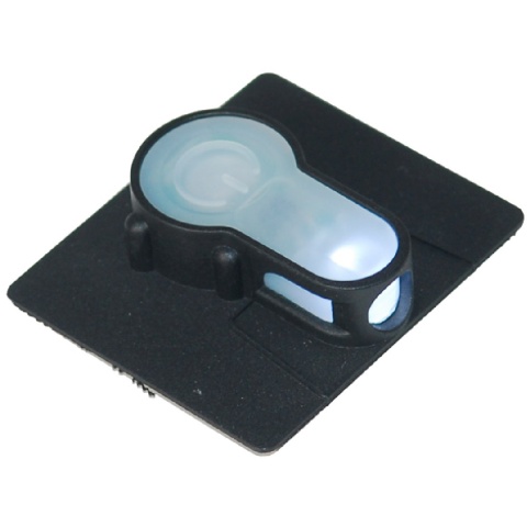 AMA Airsoft S-Lite White LED Hook Base Strobe Light - BLACK