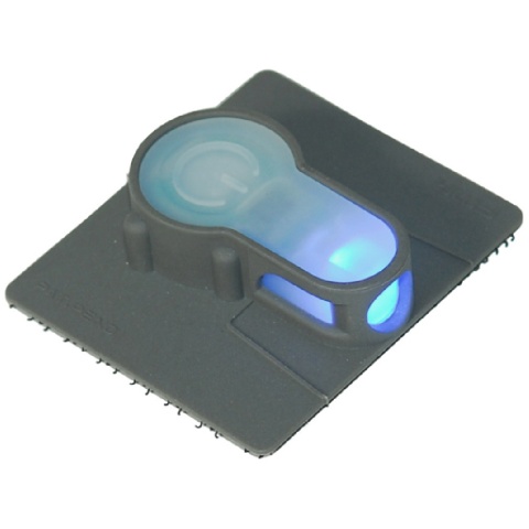 AMA Airsoft S-Lite Blue LED Hook Base Strobe Light - FOLIAGE GREEN