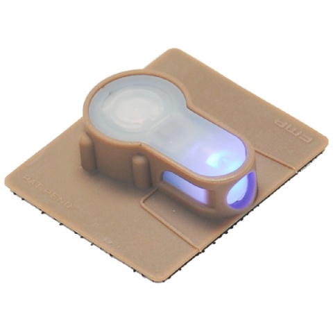 AMA Airsoft S-Lite Blue LED Hook Base Strobe Light - DARK EARTH