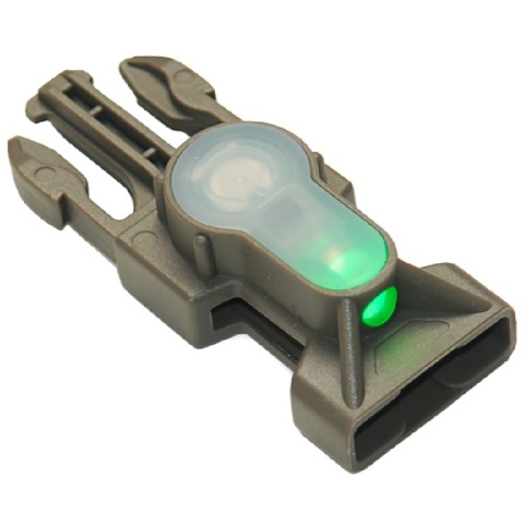 AMA Mil-Spec Green LED Buckle Strobe Light - FOLIAGE GREEN