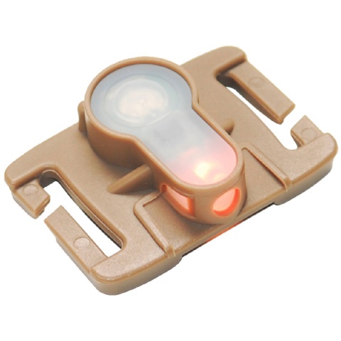AMA Airsoft Tactical MOLLE System Strobe Light - ORANGE/DARK EARTH
