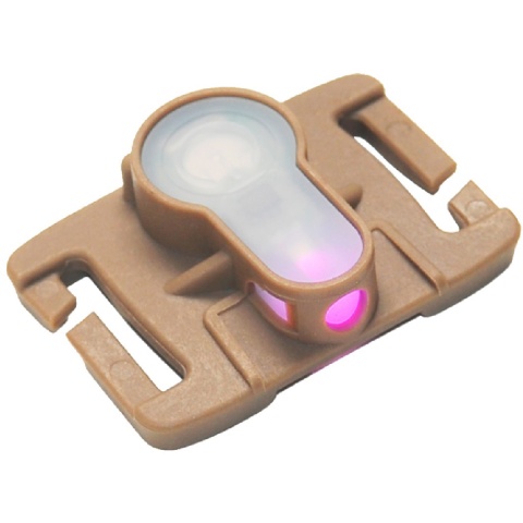 AMA Airsoft Tactical MOLLE System Strobe Light - PINK/DARK EARTH