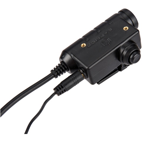 Earmor Tactical Polymer Mounted Finger PTT - BLACK