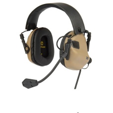 Earmor M32 Electronic Tactical Earmuffs w/ NATO Input  - TAN