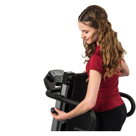 AuWit 600W Motor Fitness Machine w/ Folding Treadmill - BLACK