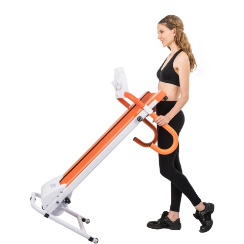 AuWit 600W Motor Fitness Machine w/ Folding Treadmill - ORANGE