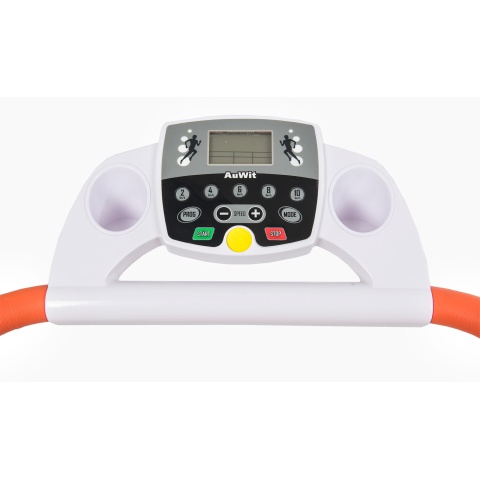 AuWit 600W Motor Fitness Machine w/ Folding Treadmill - ORANGE