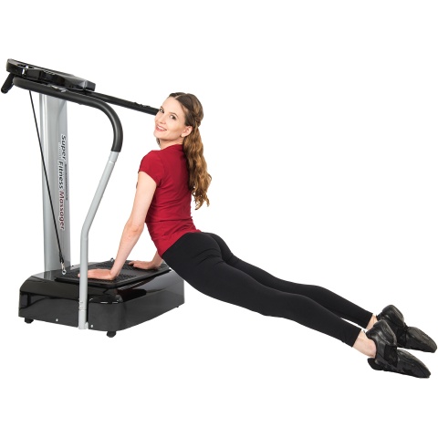 AuWit 500W Digital Motor Balance Fitness Platform Machine - BLACK