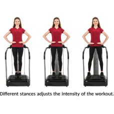AuWit 500W Digital Motor Balance Fitness Platform Machine - BLACK
