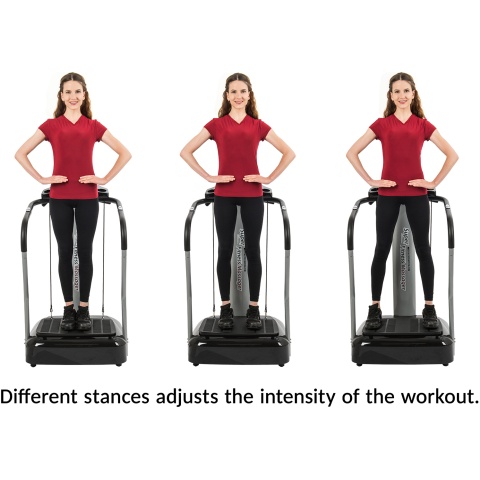 AuWit 500W Digital Motor Balance Fitness Platform Machine - BLACK