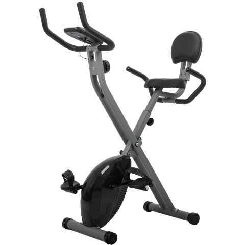 AuWit Top Level Magnetic Exercise Bike with Tension Control (Color: Black)