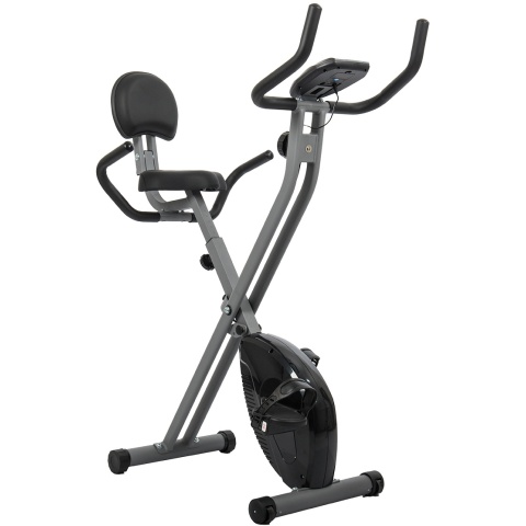 AuWit Top Level Magnetic Exercise Bike with Tension Control (Color: Black)