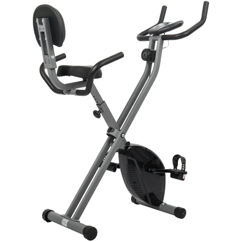 AuWit Top Level Magnetic Exercise Bike with Tension Control (Color: Black)