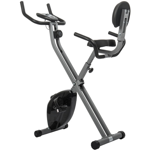 AuWit Top Level Magnetic Exercise Bike with Tension Control (Color: Black)