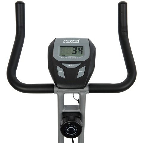 AuWit Top Level Magnetic Exercise Bike with Tension Control (Color: Black)