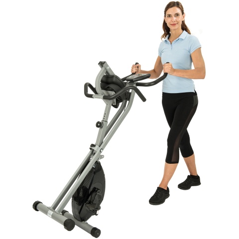 AuWit Top Level Magnetic Exercise Bike with Tension Control (Color: Black)