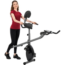 AuWit Top Level Magnetic Exercise Bike with Tension Control (Color: Black)