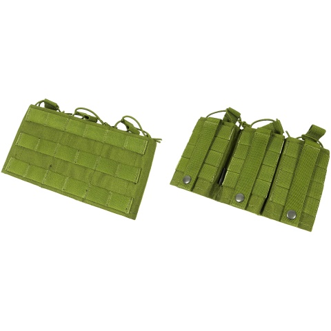 AMA Triple Wedge Cordura Airsoft Magazine MOLLE Pouch - OLIVE DRAB