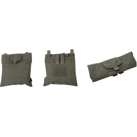 AMA Cordura MOLLE Magazine Drop Pouch - RANGER GREEN