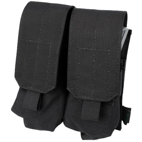 AMA Airsoft Nylon M4 Tactical Double Mag Pouches - BLACK