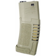 Elite Force Ares Amoeba Pack of 5 300 Round Hi-Cap Airsoft AEG Magazines (Color: Dark Earth)