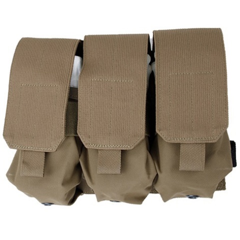AMA Airsoft Tactical Triple Magazine Pouch - COYOTE BROWN