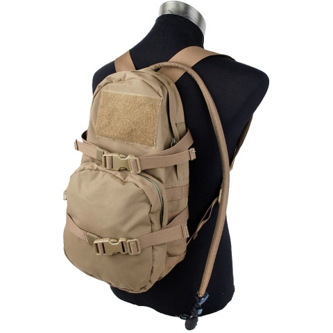 AMA Quick Detach Tactical Hydration Backpack - COYOTE BROWN