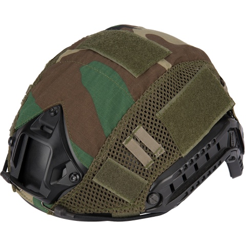 G-Force 1000D Nylon Polyester Bump Helmet Cover - WOODLAND