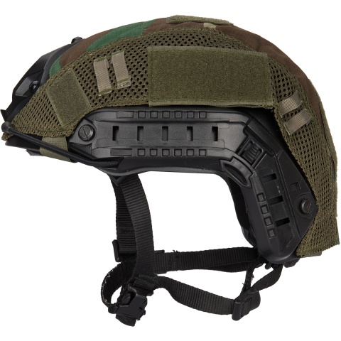 G-Force 1000D Nylon Polyester Bump Helmet Cover - WOODLAND